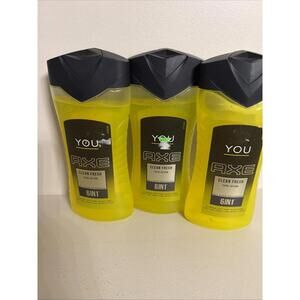 3x Axe You Clean Fresh All Over Body Wash Shower Gel Hair Face 250 ml